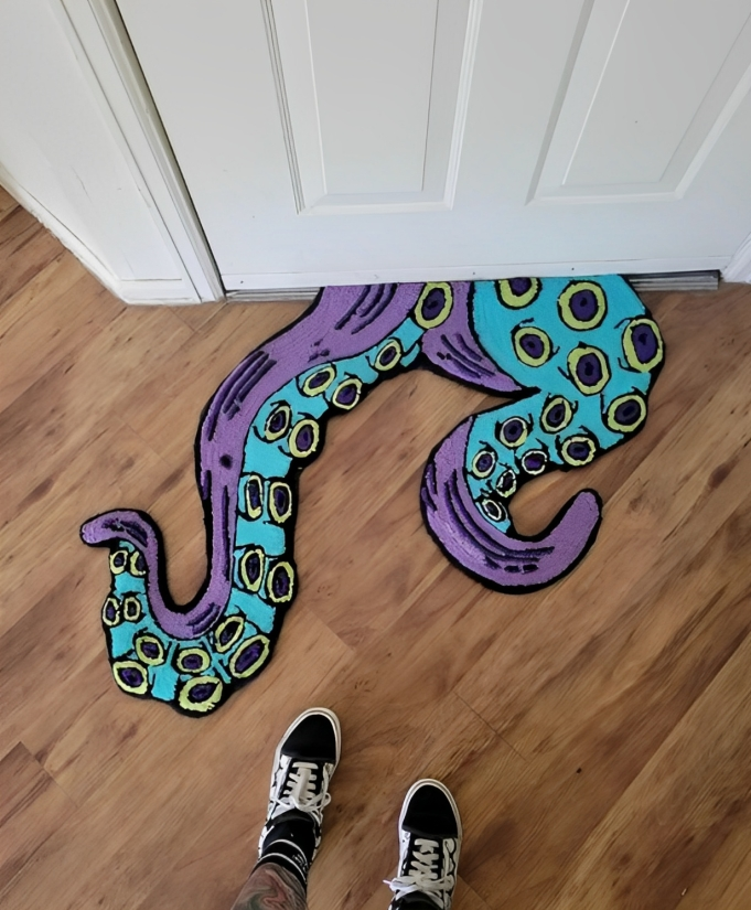 Colorful Trippy Octopus Rug™